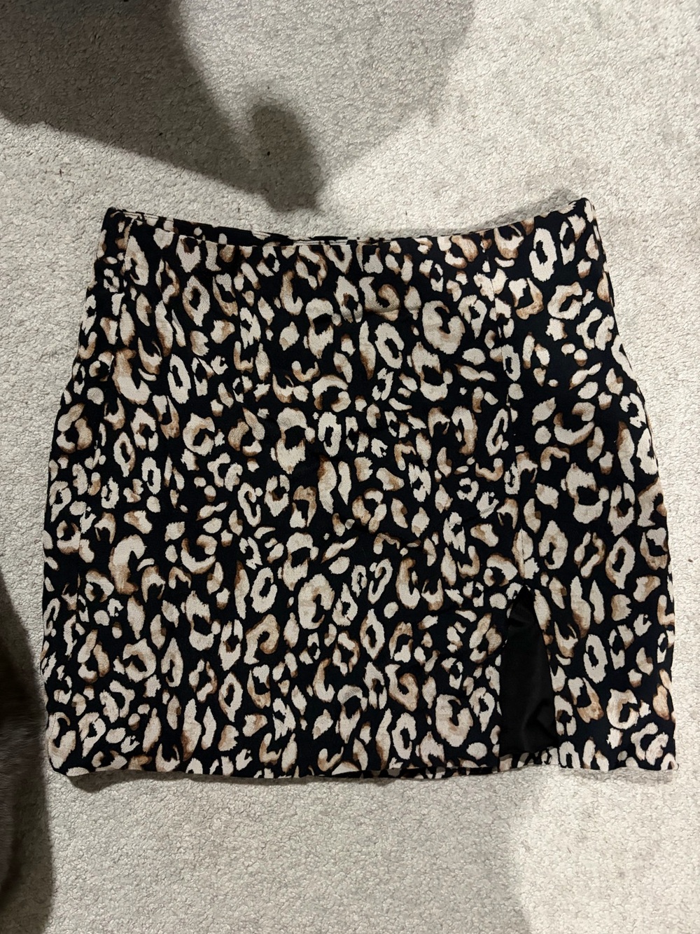 H&M Leopard Print Mini Skirt